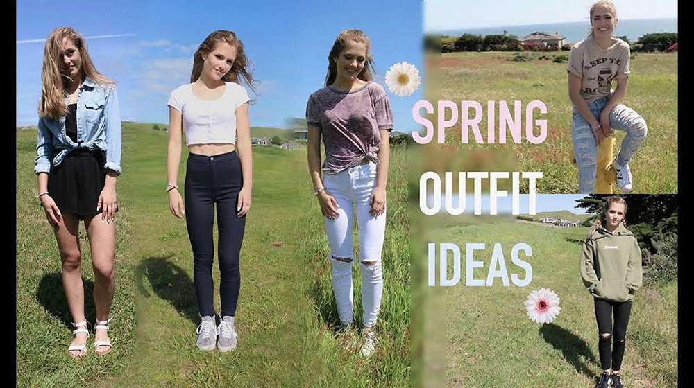 Spring color palette for casual engagement photo outfits spring sessions