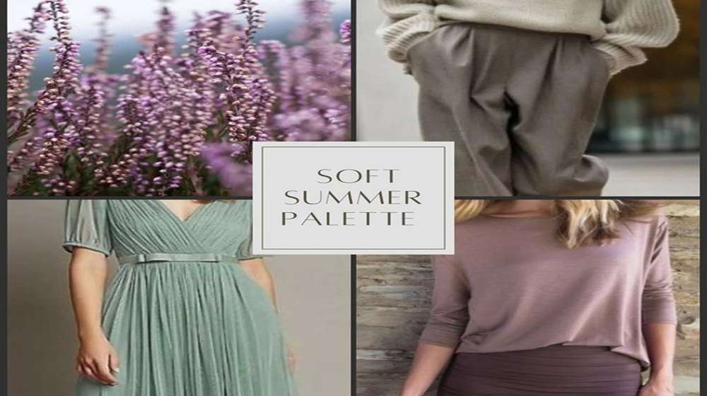 Soft summer palette outfit in dusty rose, sage and taupe
