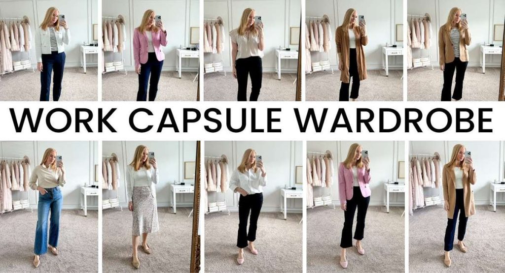 Work section: Smart-casual capsule outfit for the office