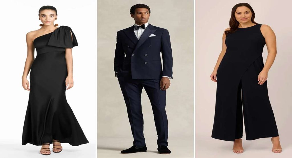 Formal evening gown for a black tie event