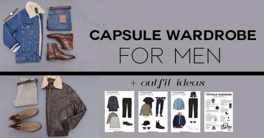 Folded shirts, chinos and leather shoes for men's capsule wardrobe essentials