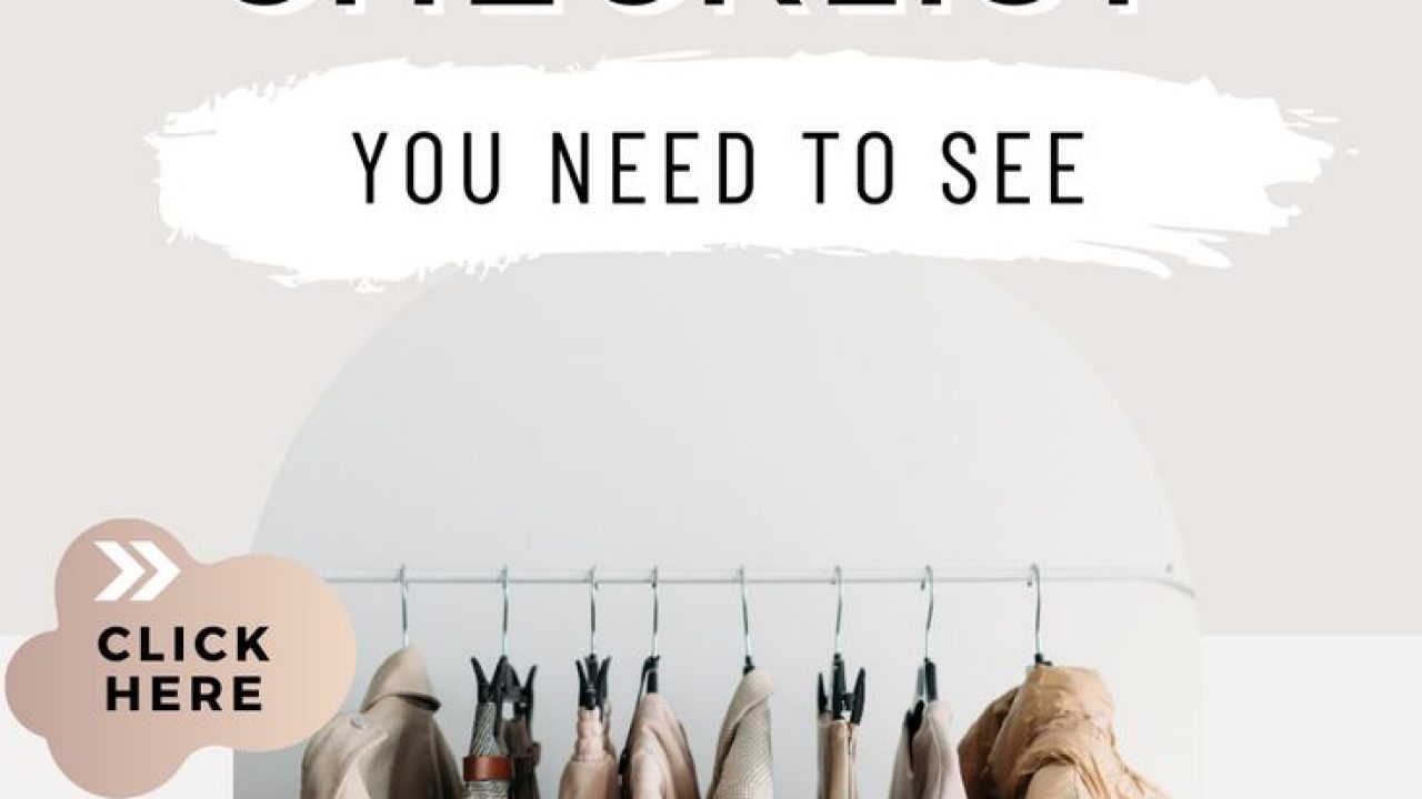Minimalist wardrobe checklist sustainable capsule style